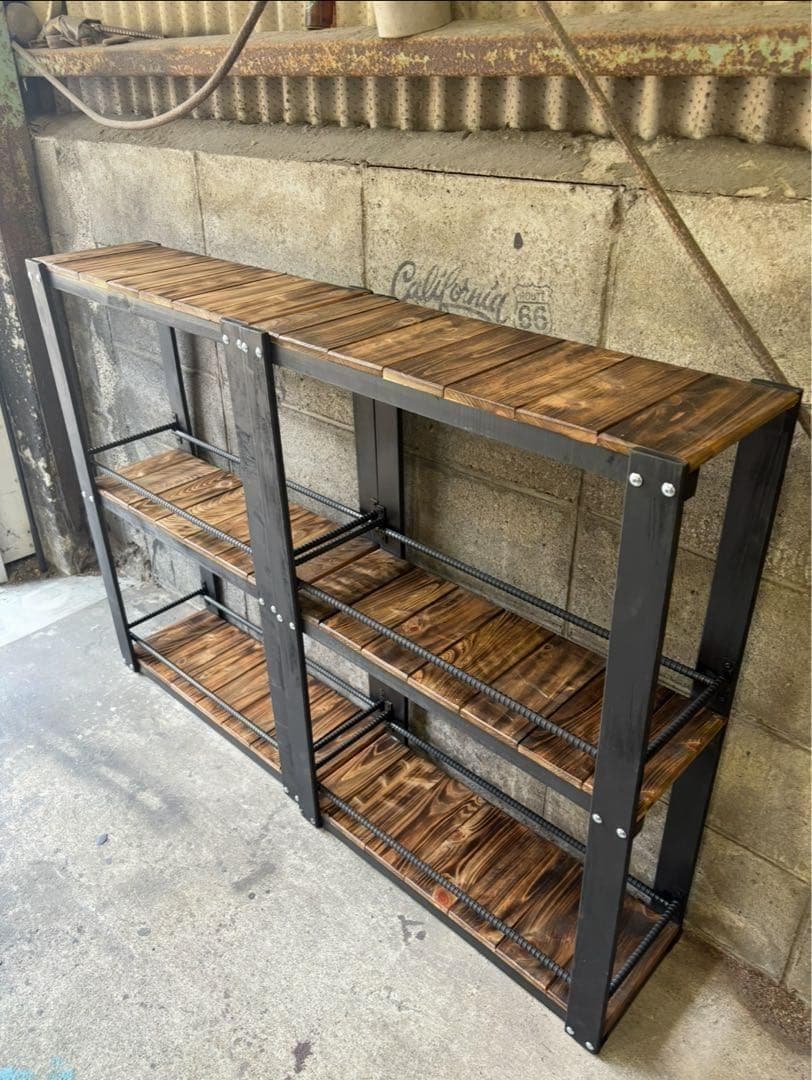 ウイスキーラック　上段バー無しタイプ　特大ウィスキーラック　飾り棚 1209