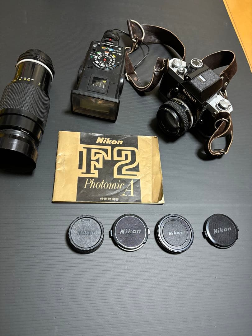 Nikon f2 フィルム一眼レフ　望遠レンズ