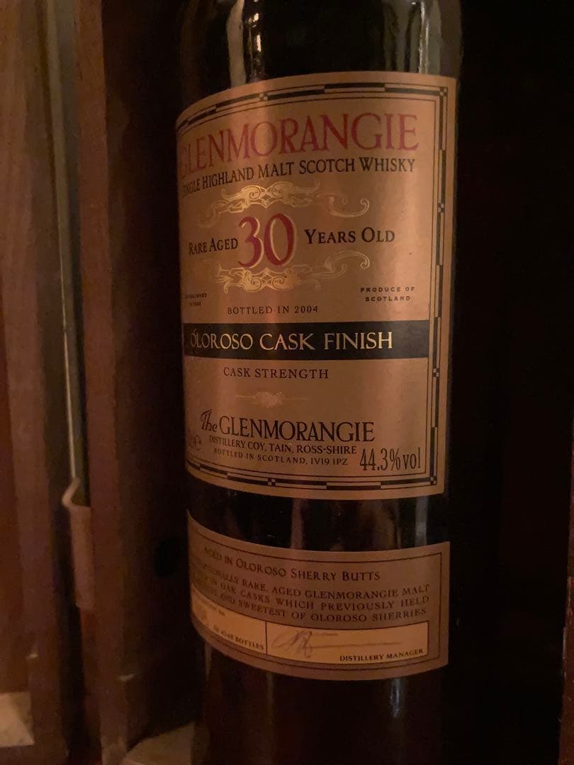 グレンモーレンジ 30年 オロロソ カスク・フィニッシュ 700ml  木箱付