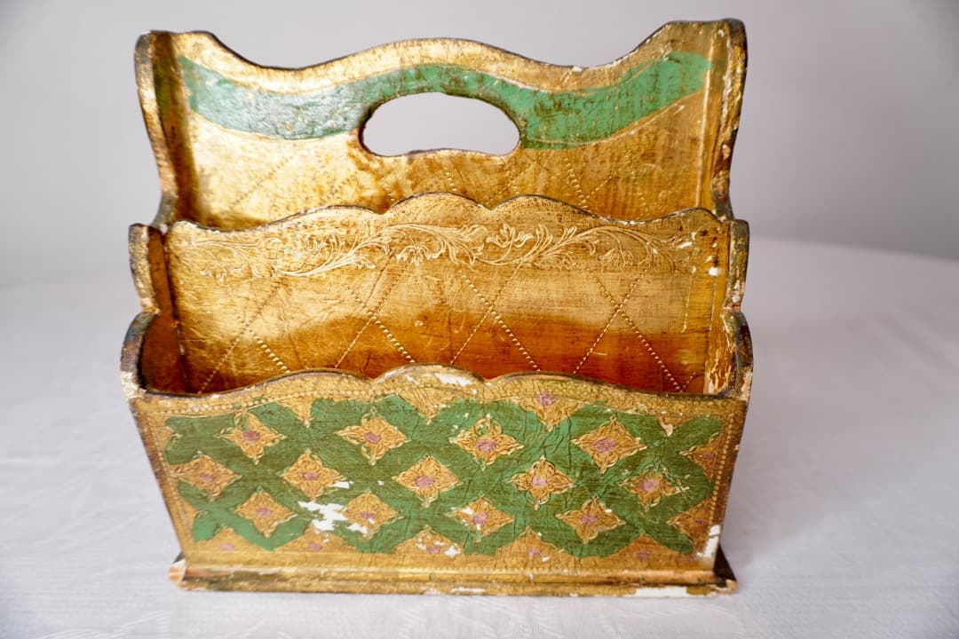 フランス ヴィンテージ レターラック アンティークゴールド