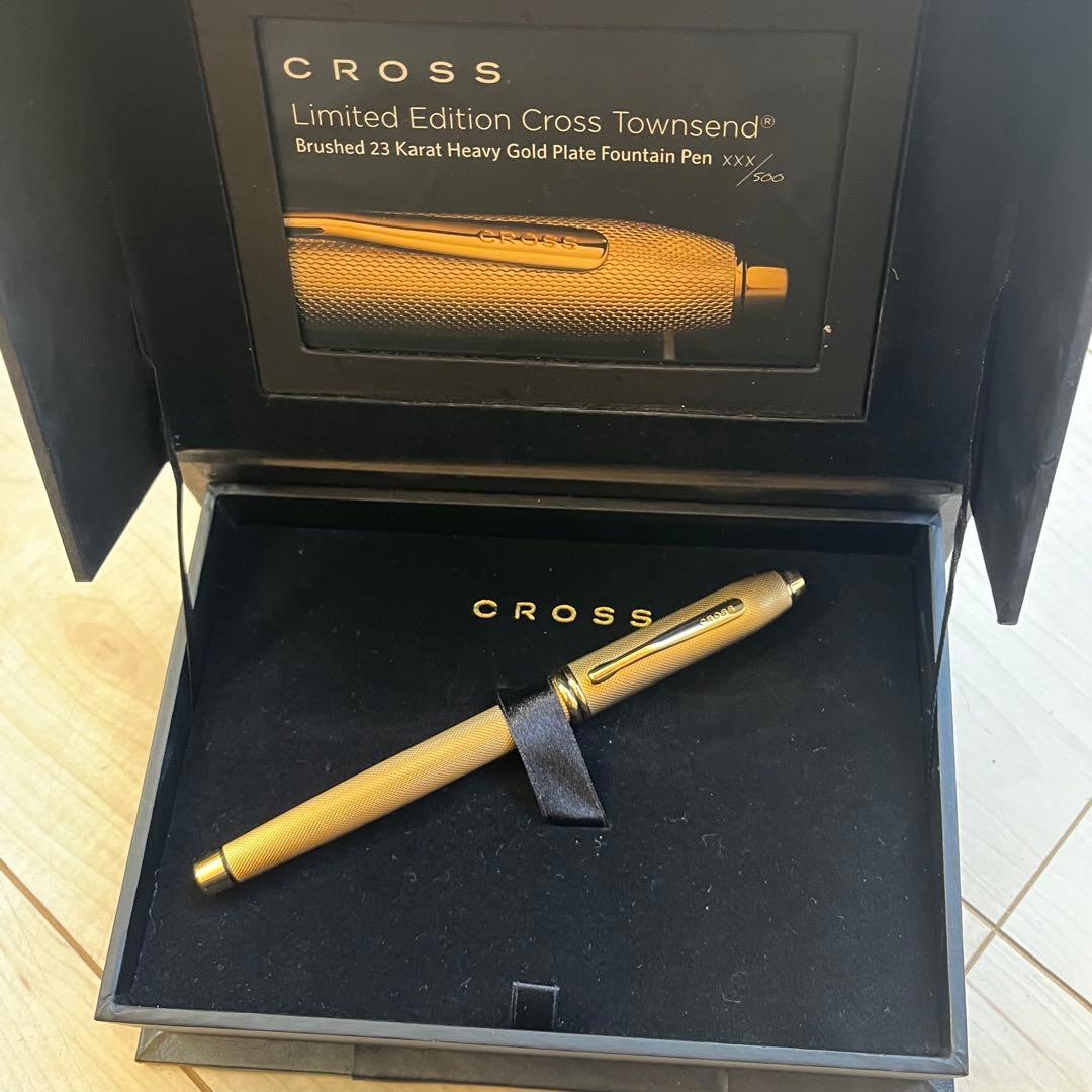 クロス タウンゼント 23Kゴールドプレート 500本 限定 万年筆 字幅 M