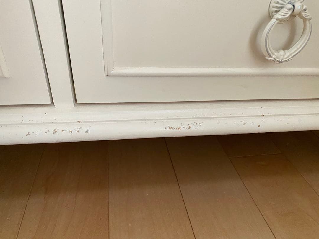 yomogiアイボリーロマンティック木製シェルフ