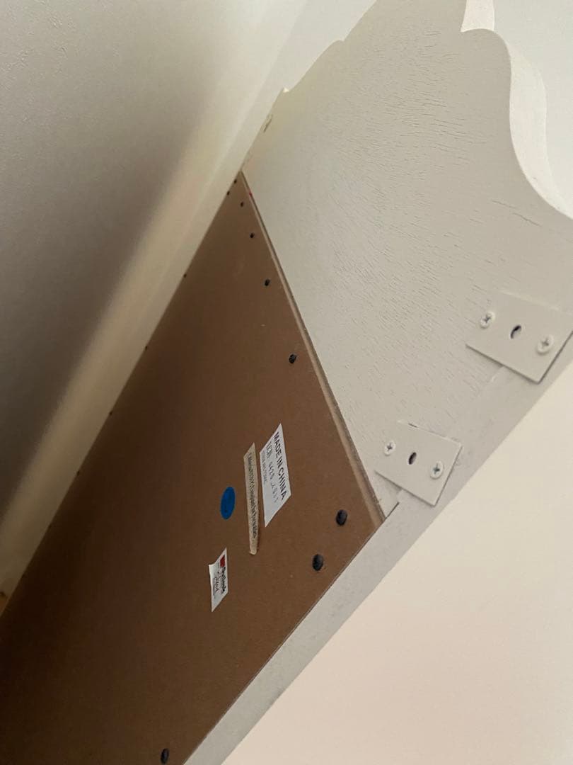 yomogiアイボリーロマンティック木製シェルフ