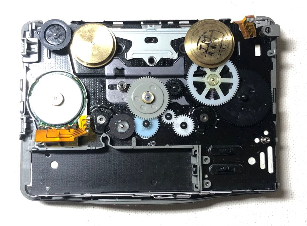 '80味聴き電ボ付WM-EX511 SONYブルーカセットウォークマン可動品E