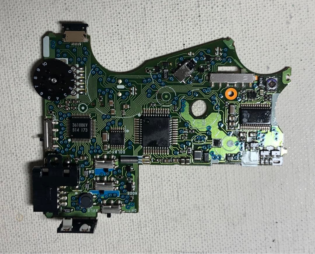 '80味聴き電ボ付WM-EX511 SONYブルーカセットウォークマン可動品E