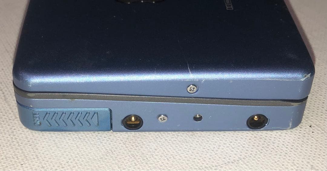 '80味聴き電ボ付WM-EX511 SONYブルーカセットウォークマン可動品E