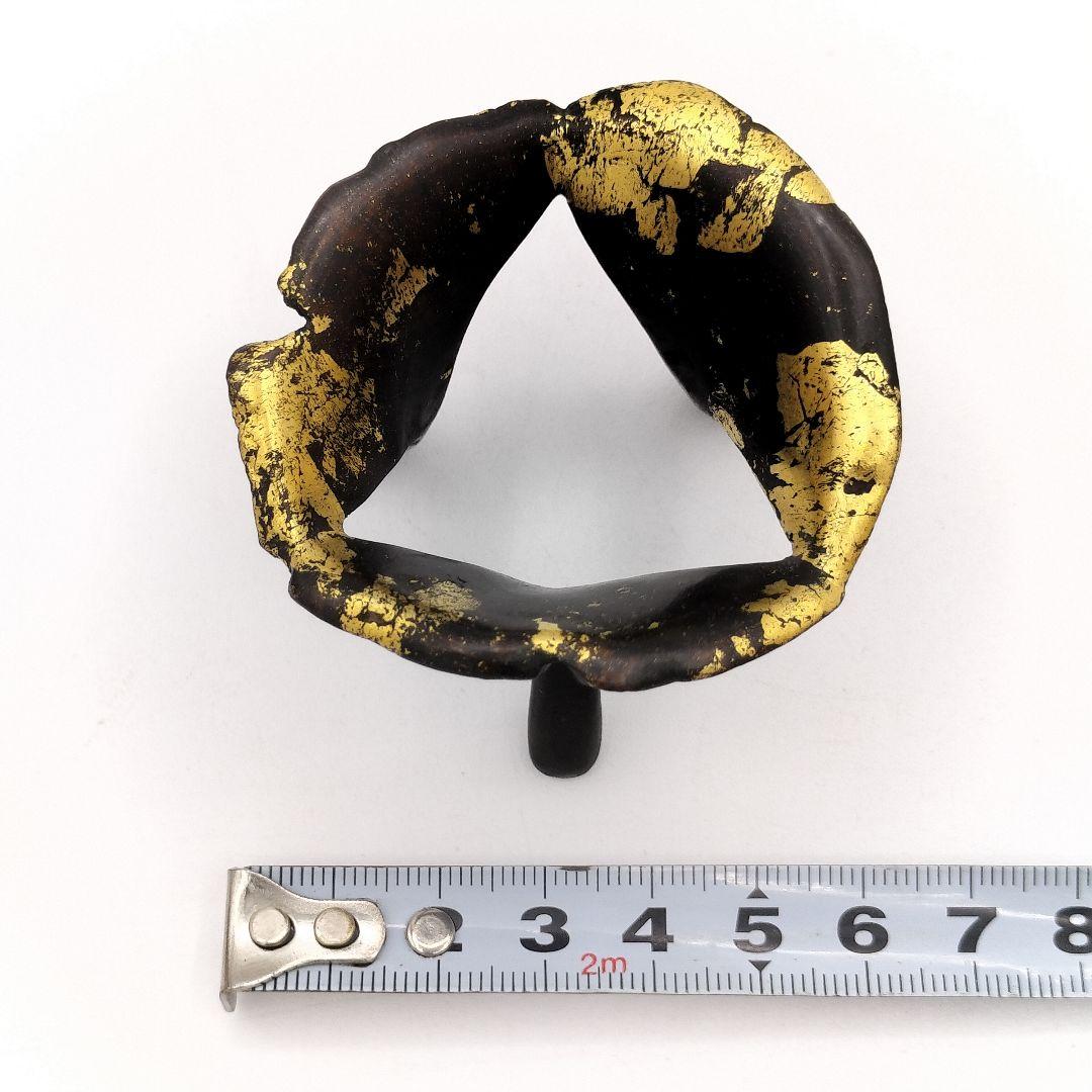 927 蓋置　鵬雲斎好　銀杏蓋置　13代　宮崎寒雉　木箱入