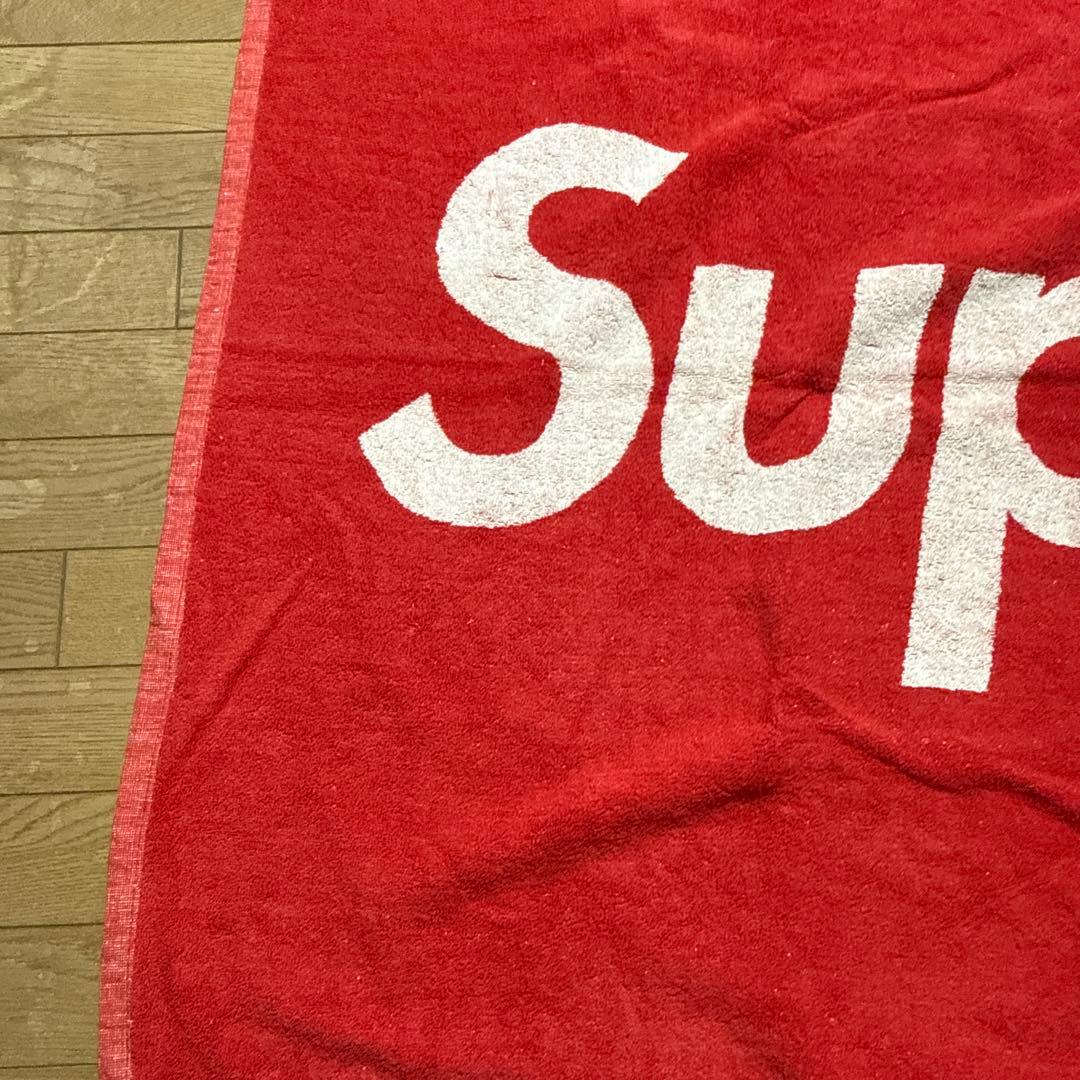 Supreme ビーチタオル レッド