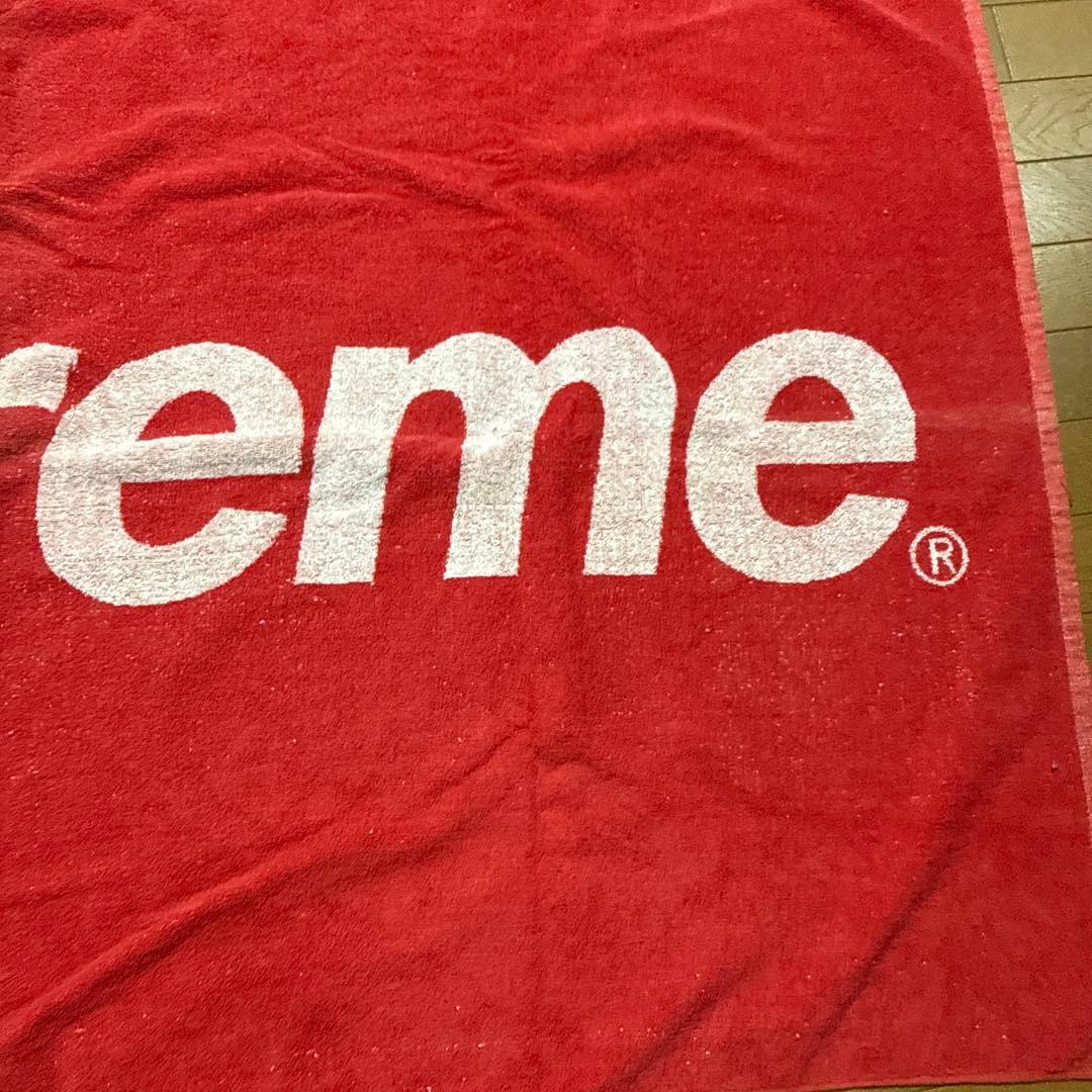 Supreme ビーチタオル レッド