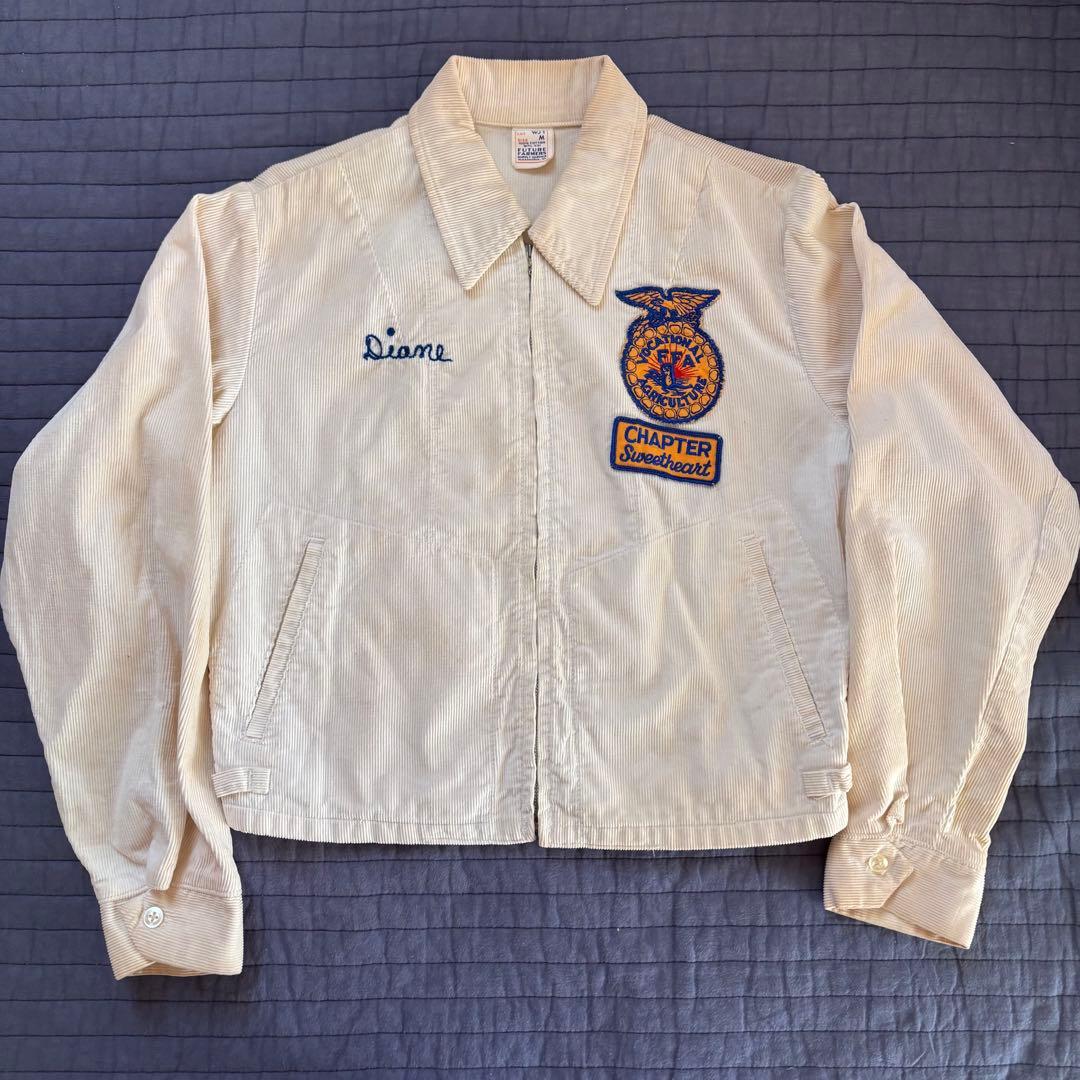 70s 80s FFA ジャケット コーデュロイ レアカラー ファーマーズ