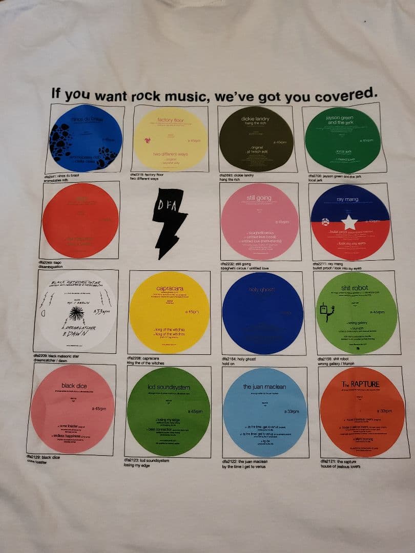 DFA RECORDS Tシャツ　lcd soundsystem　おまけ付き