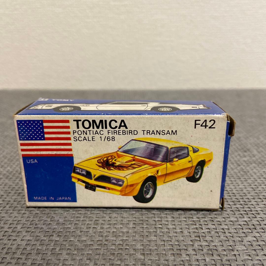トミカ 日本製 ポンティアック ファイアーバード トランザム 青箱 外国車