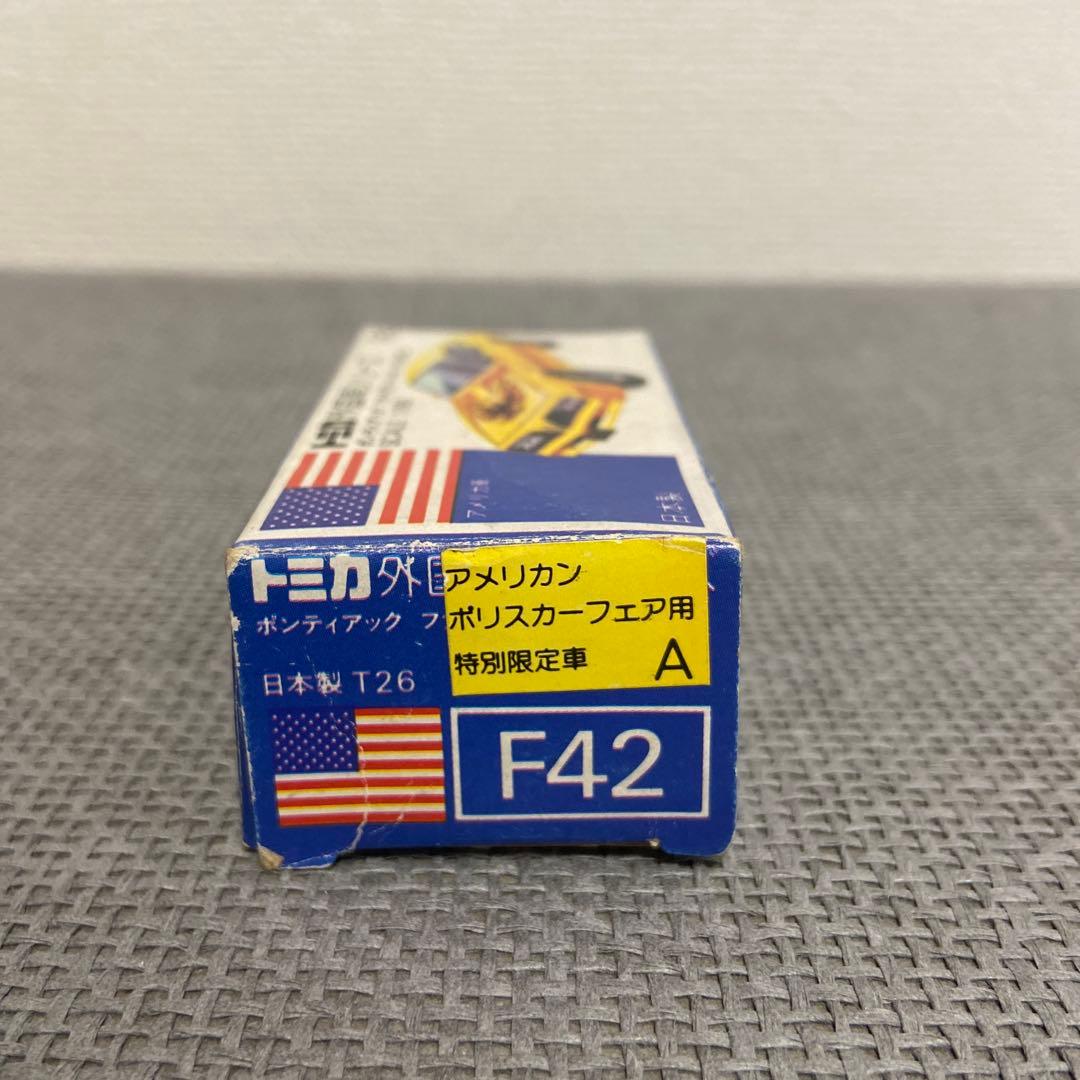 トミカ 日本製 ポンティアック ファイアーバード トランザム 青箱 外国車