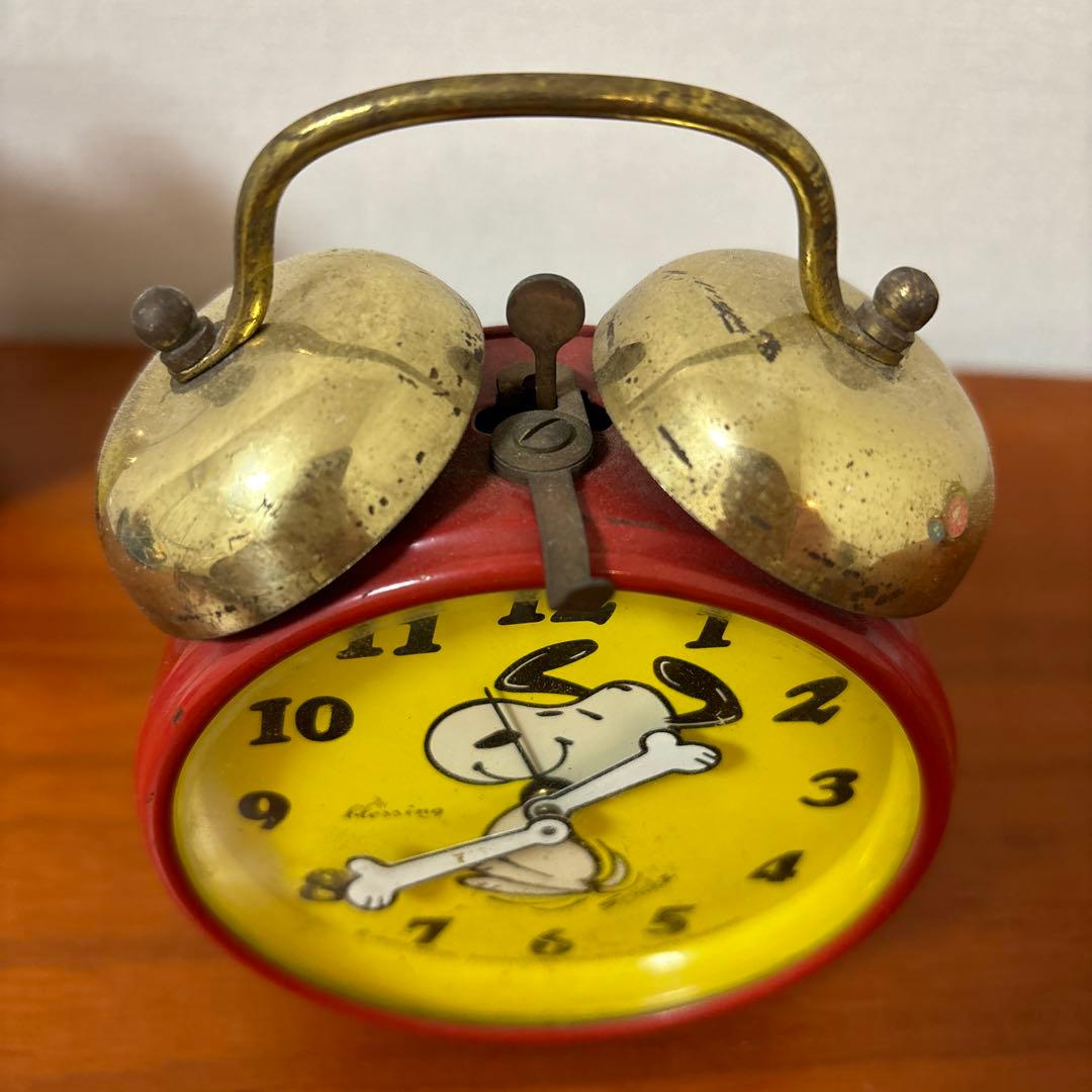 スヌーピー　時計　目覚まし　レア　ヴィンテージ　②