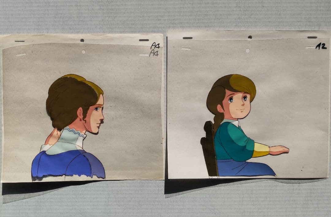 家なき子　セル画、背景、動画