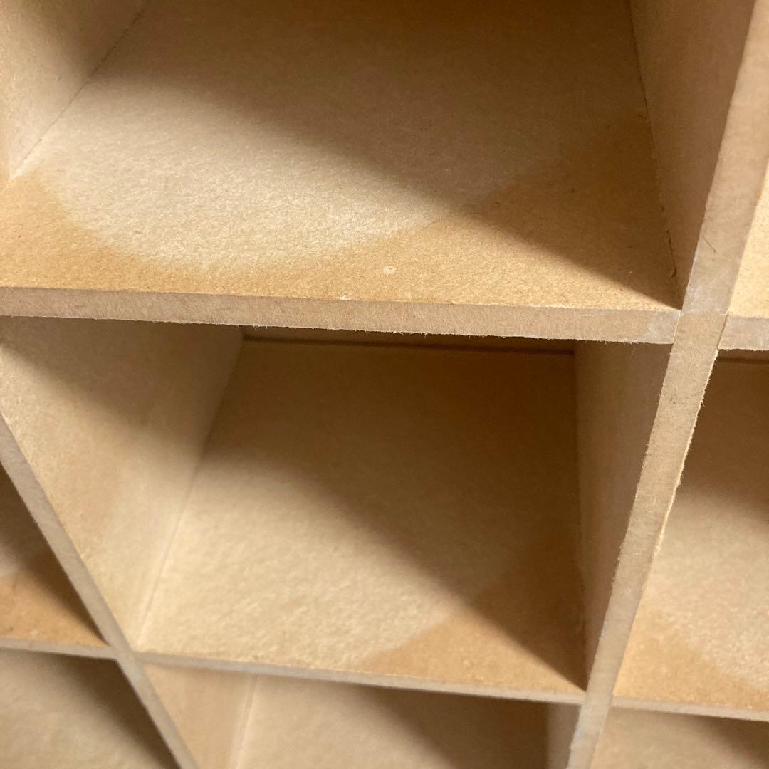 2割お値下げ40年前ブロカント購入ディスプレイラック飾り棚マス目箱柳カゴ5個つき