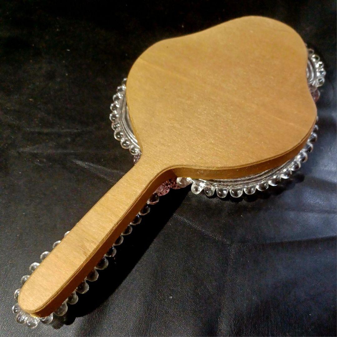 MURANO GLASS ITALY 34㎝ ムラノ ハンドミラー 手鏡