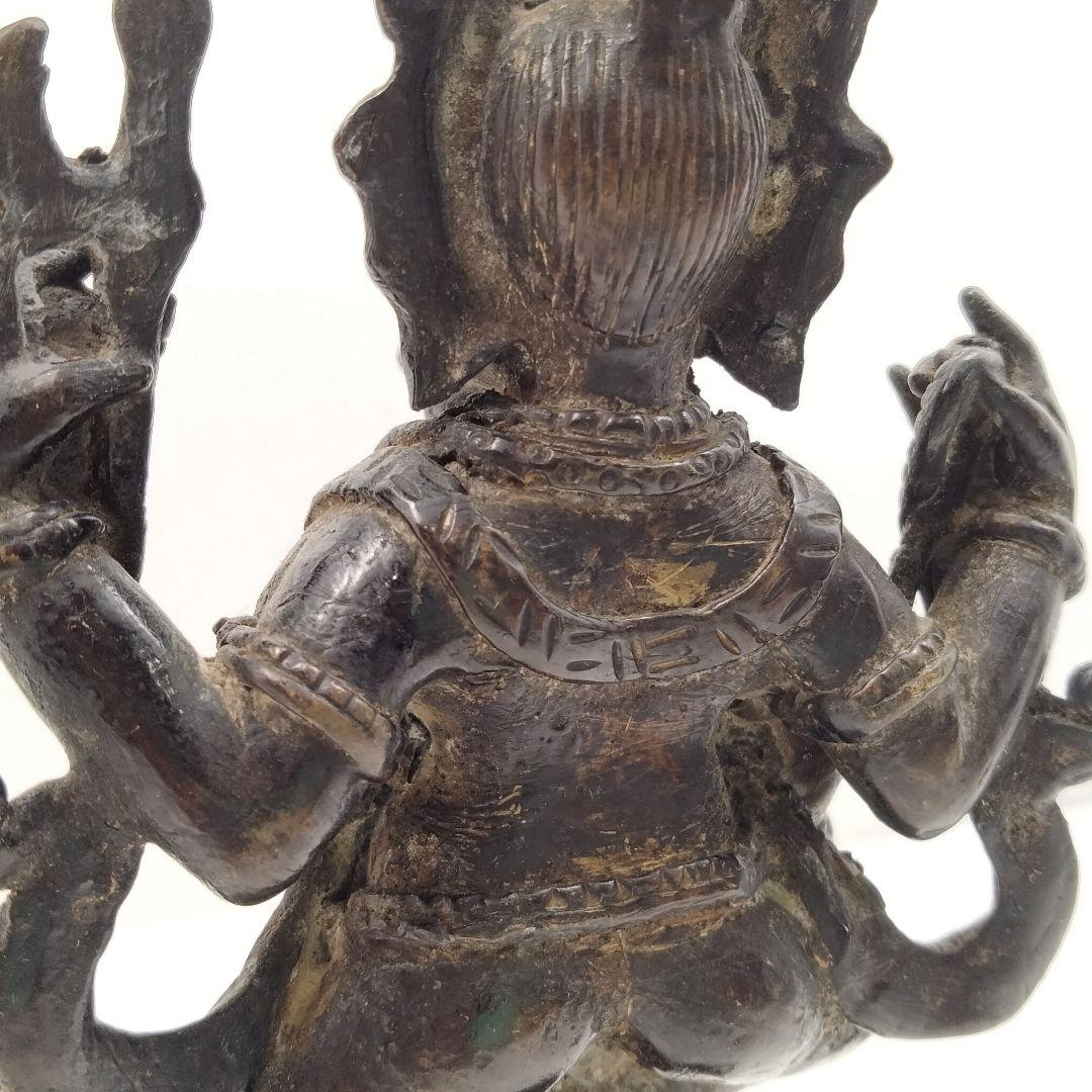 Ｍ165-3 時代古銅仏 歓喜天 ガネーシャ チベット仏　仏教美術