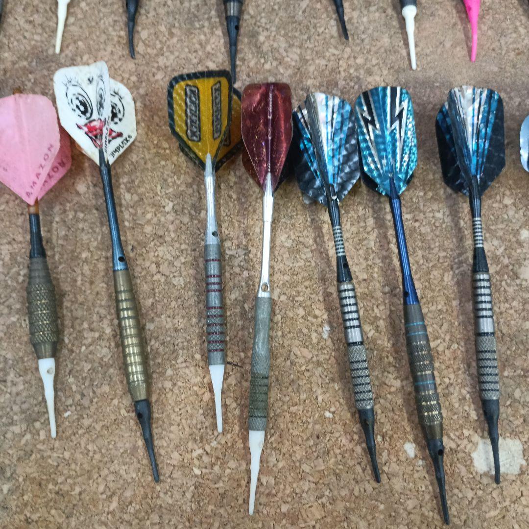 黄*読様 ３５９６）ダーツの矢 約８０本　大量まとめ／フライト シャフト バレル