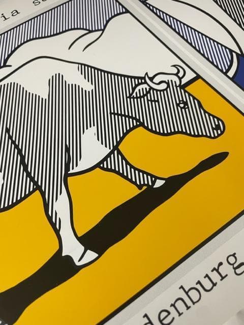 特別価格！額装品/Cow Going/ロイ リキテンスタイン/アート/ポスター/