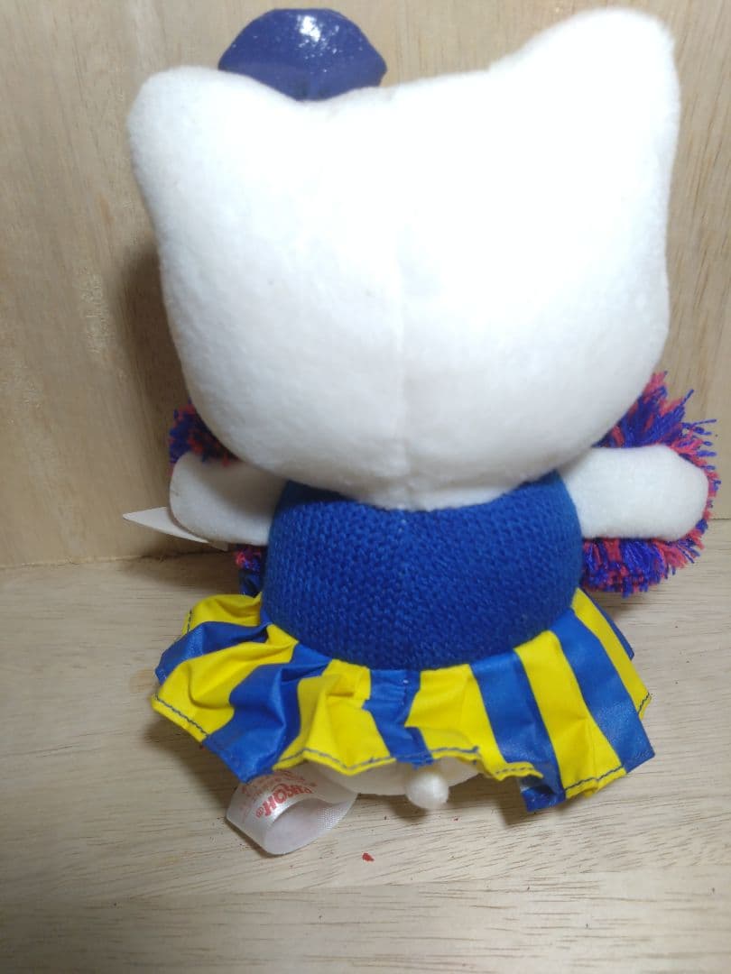 激レア☆足長キティ☆おすわりチアガールコスチュームぬいぐるみ2点　2003年