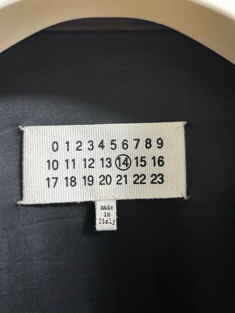 マルジェラ　八の字ライダースジャケット