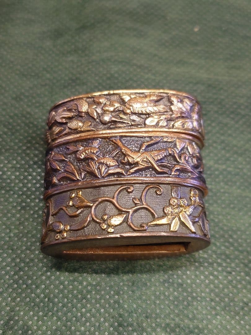 縁、3点、真鍮？砲金？