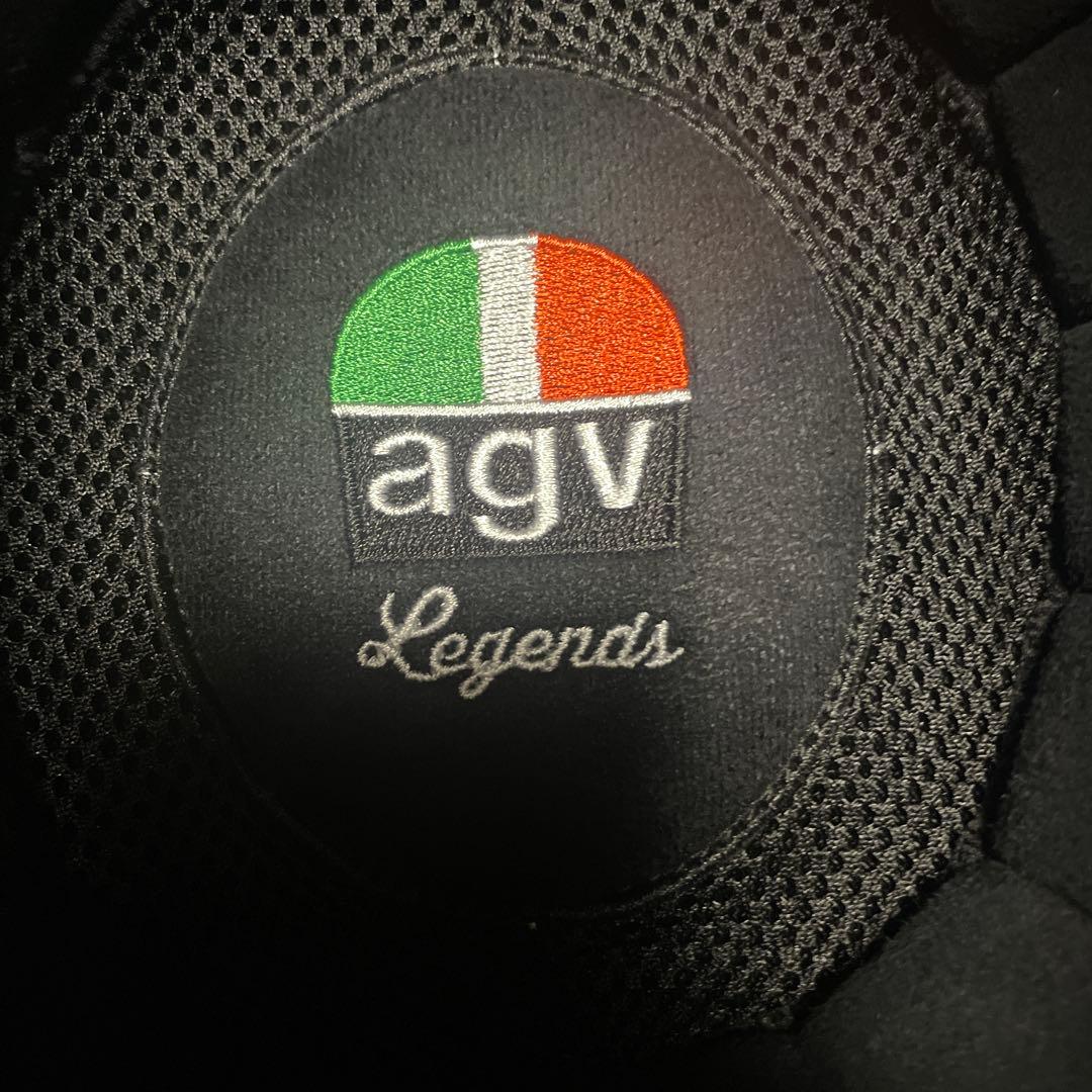 AGV フルフェイスヘルメット ホワイト ストライプ