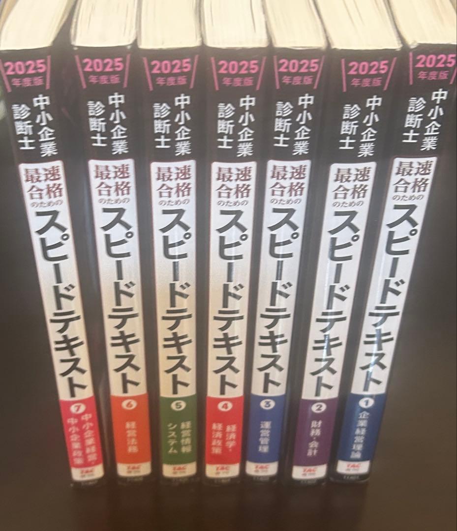 【中小企業診断士 最速合格のためのスピードテキスト 2025年度版】全巻セット
