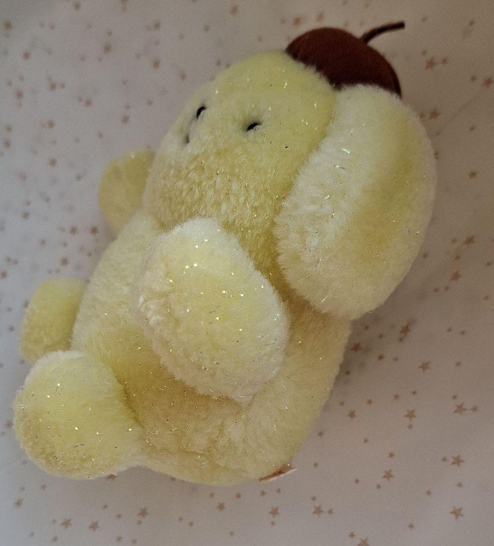 【激レア】ポムポムプリン ぬいぐるみ 初期 サンリオ ラメ入りタグ付き平成レトロ