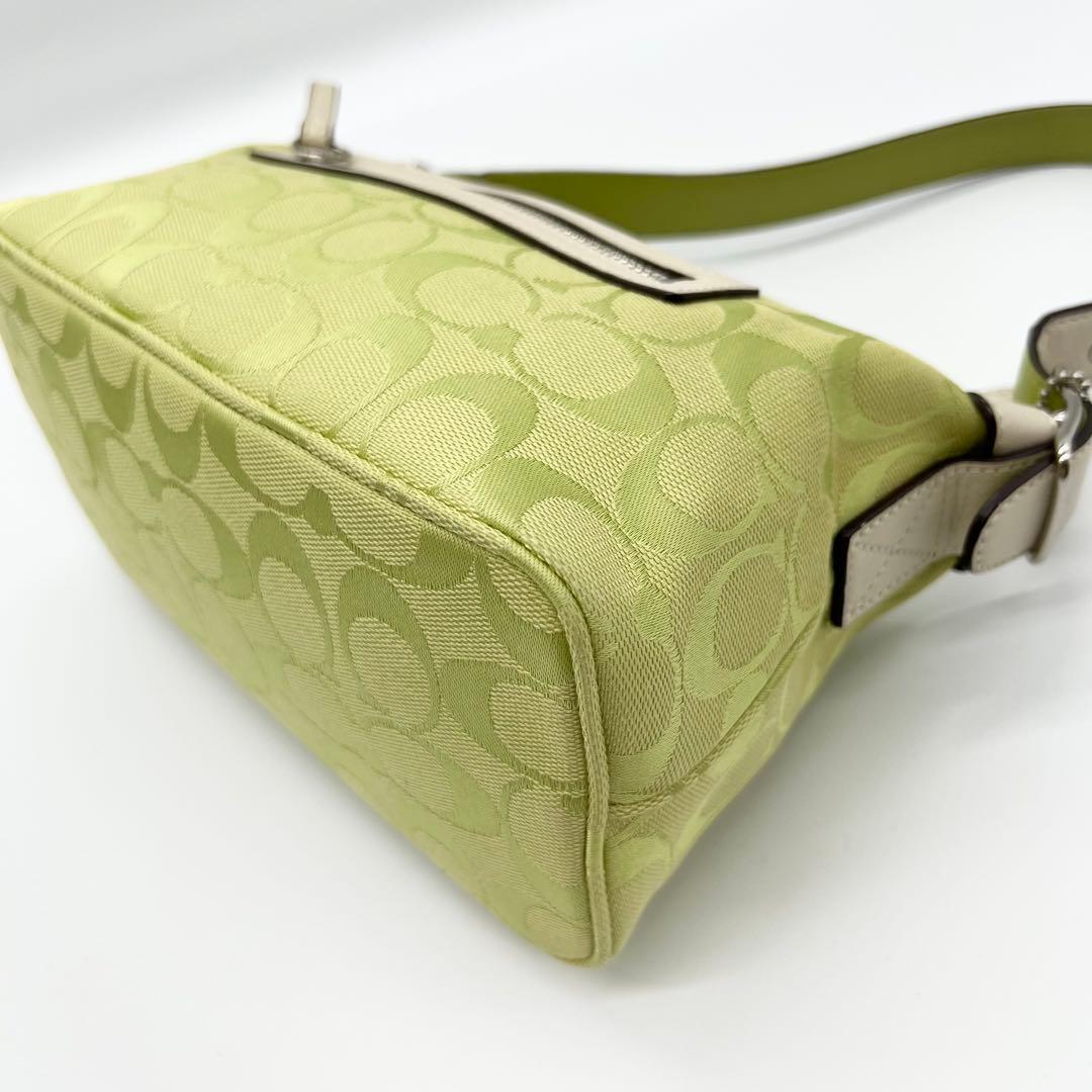 バッグ Coach Signature Shoulder bag Light Green