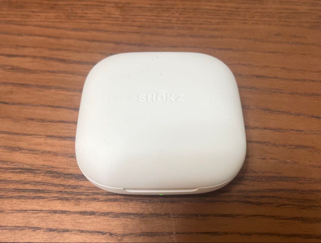 SHOKZ ワイヤレスイヤホン オープンイヤーホワイト18✖️11m m