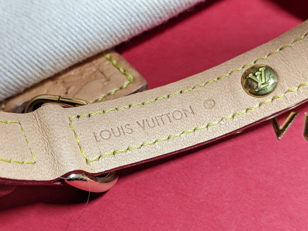 美品 LOUIS VUITTON ルイヴィトン モノグラム ドッグカラー 首輪