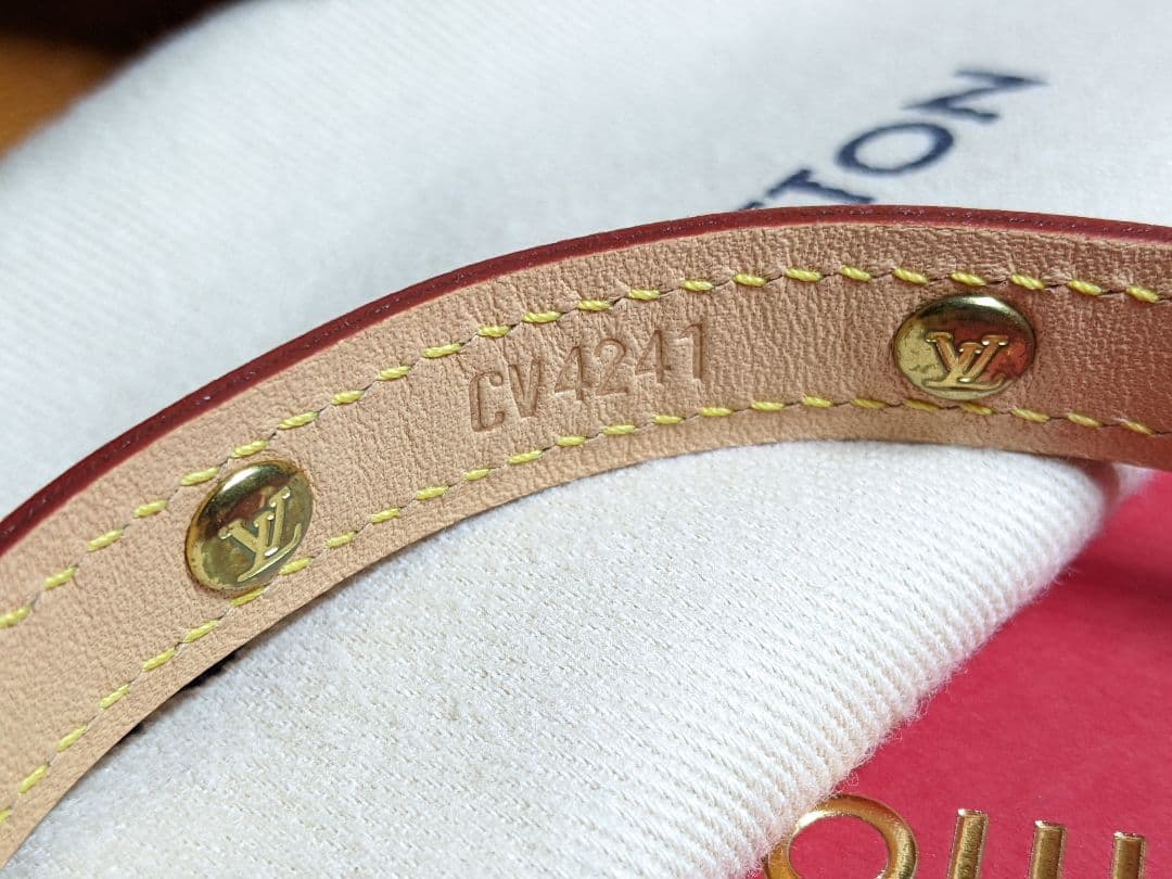 美品 LOUIS VUITTON ルイヴィトン モノグラム ドッグカラー 首輪