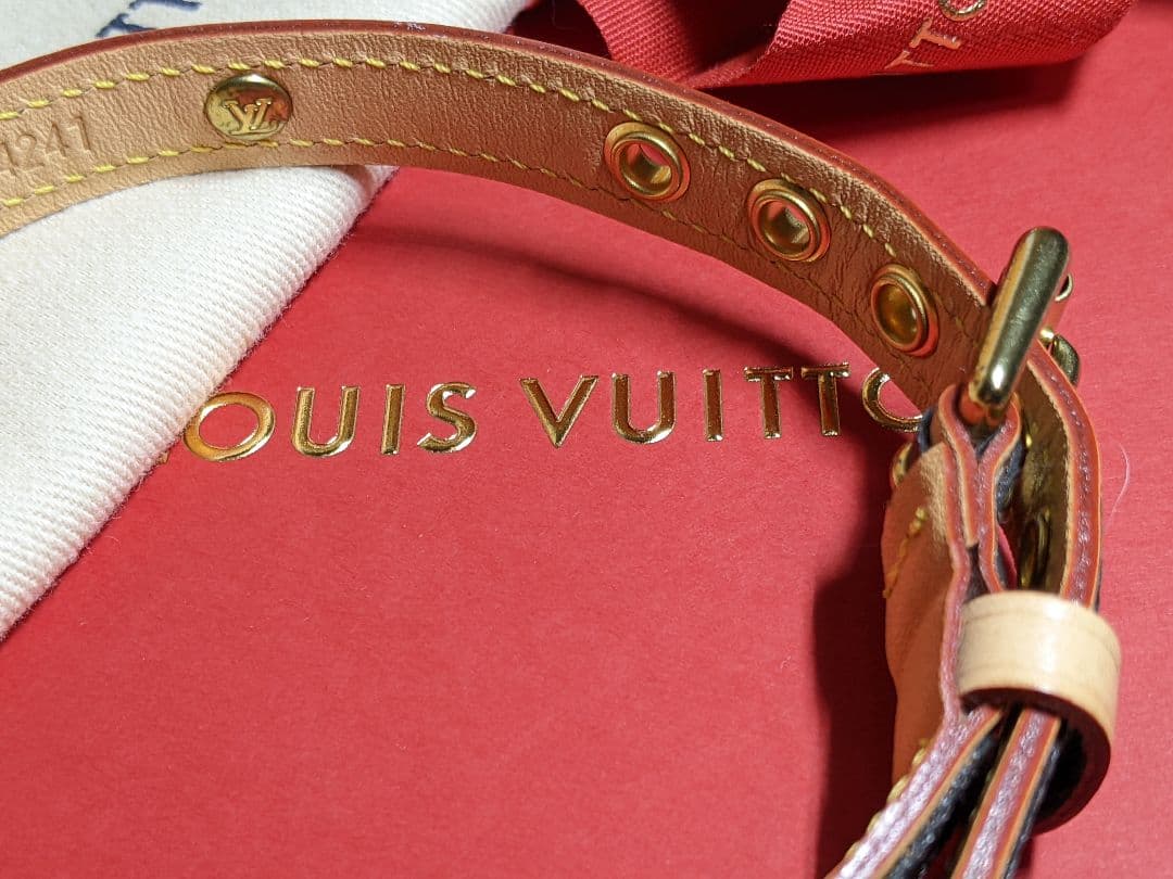 美品 LOUIS VUITTON ルイヴィトン モノグラム ドッグカラー 首輪