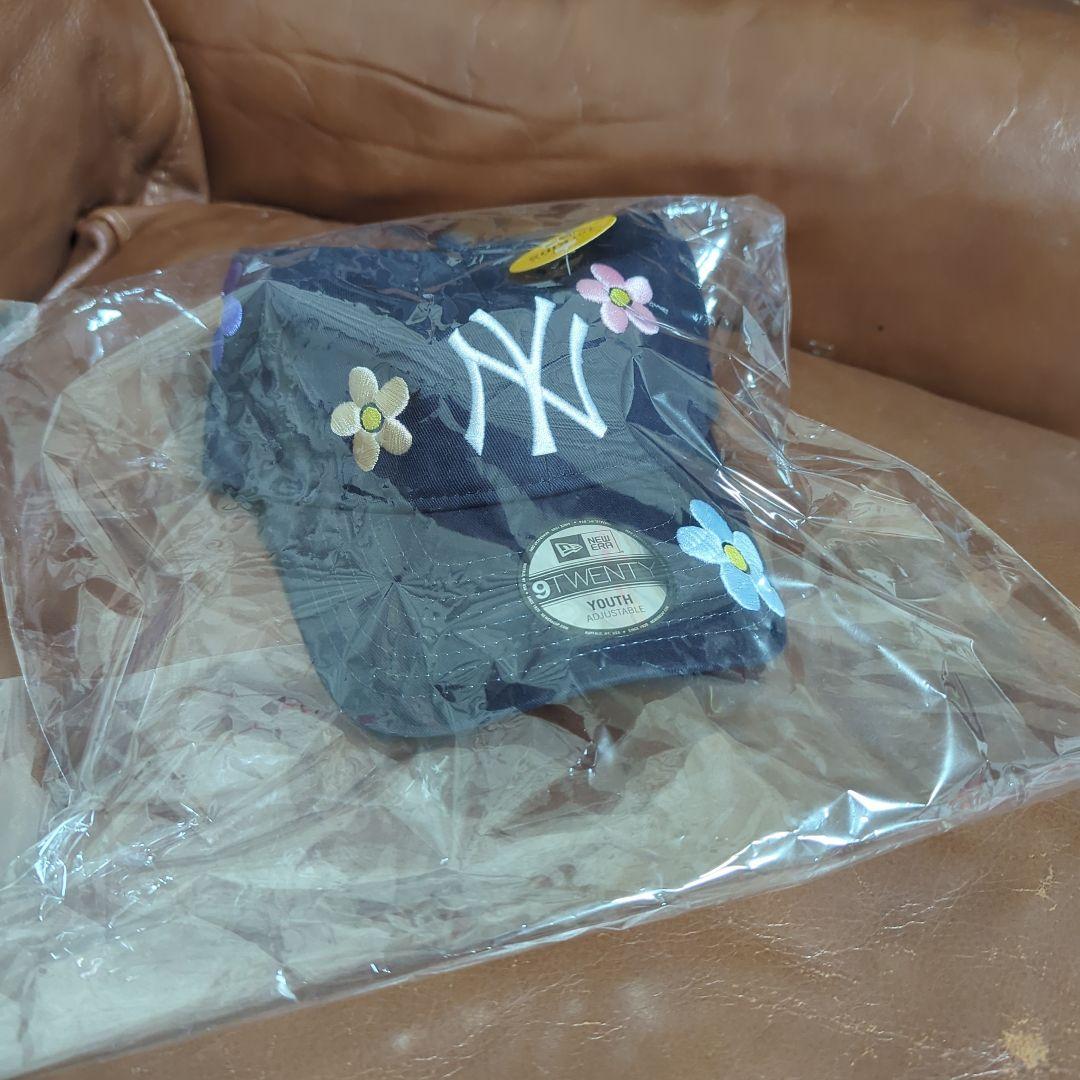 MLB Flower Embroidery ニューヨーク・ヤンキース ネイビー