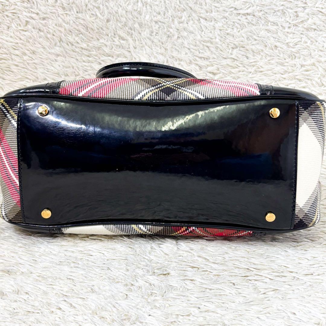 【極美品】ヴィヴィアンウエストウッド ハンドバッグ ヤスミン チェック パテント