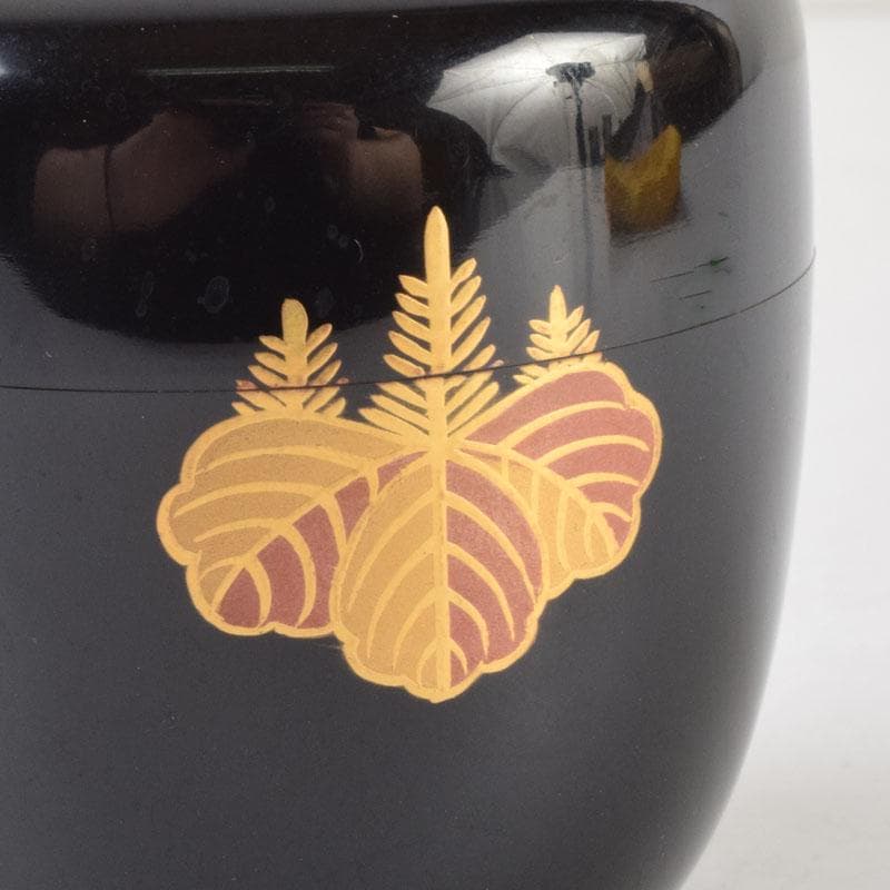 茶道具　蒔絵師　宗祥作　高台寺蒔絵　棗　共箱　V　9174