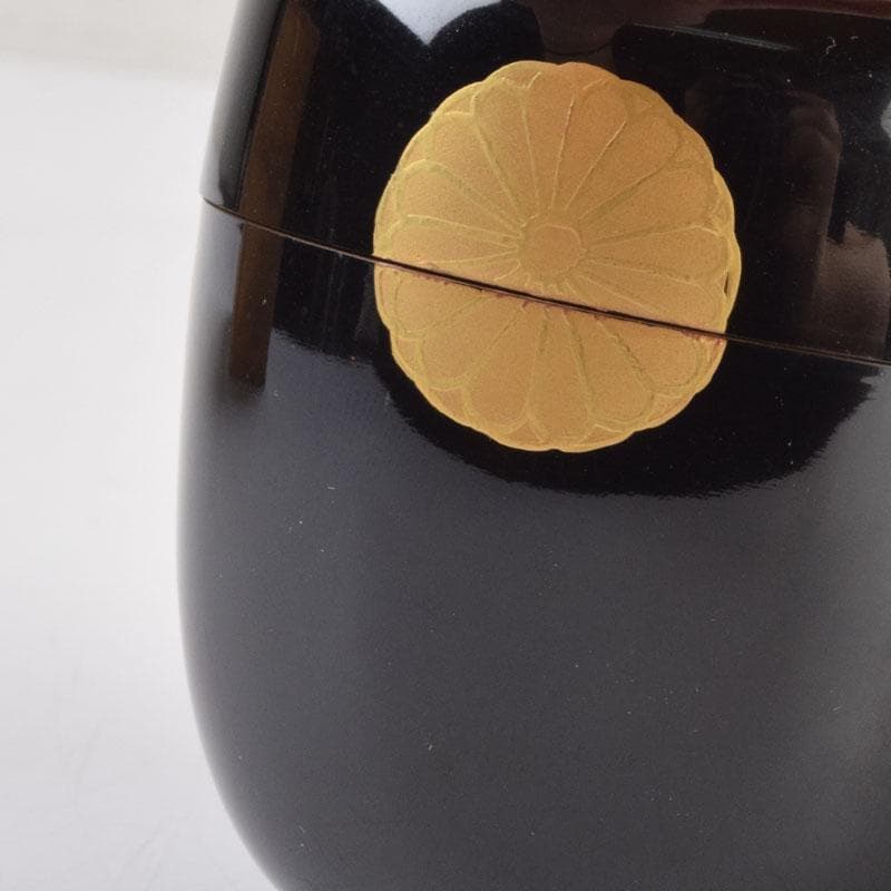 茶道具　蒔絵師　宗祥作　高台寺蒔絵　棗　共箱　V　9174