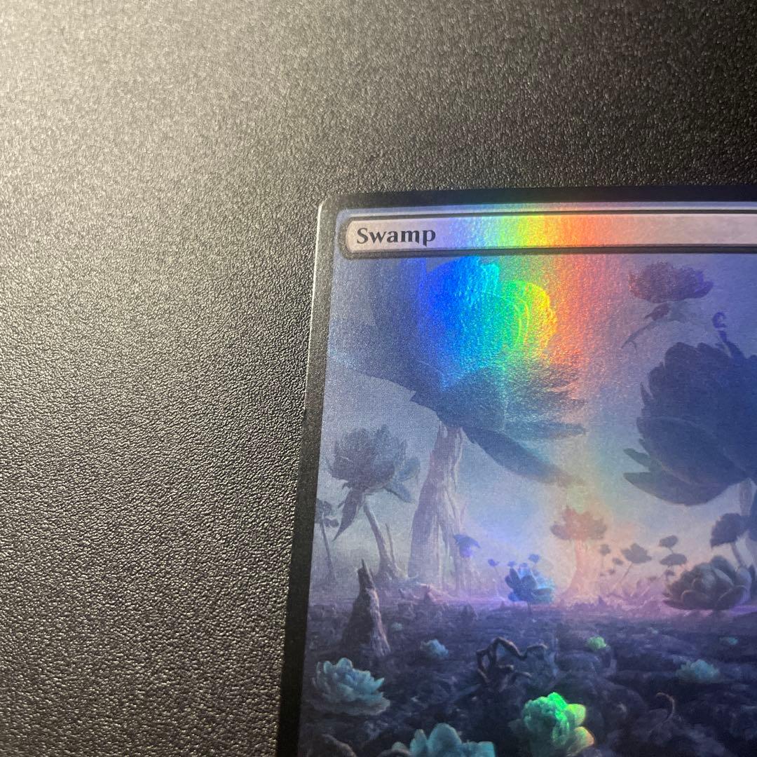 MTG foil 英語版 沼 Swamp Avon 0003 SLP ③