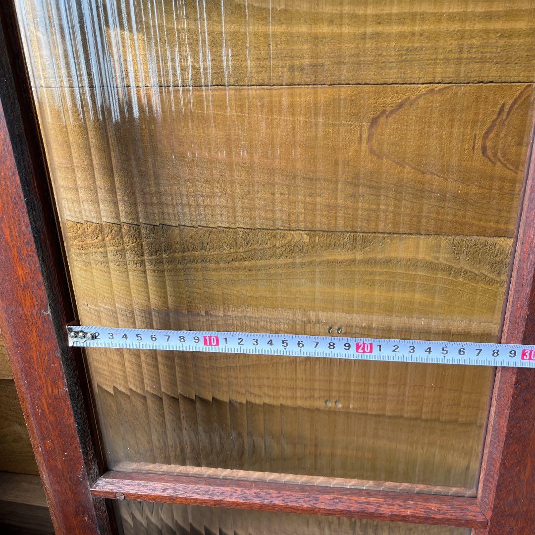 アンティーク波板ガラス枠