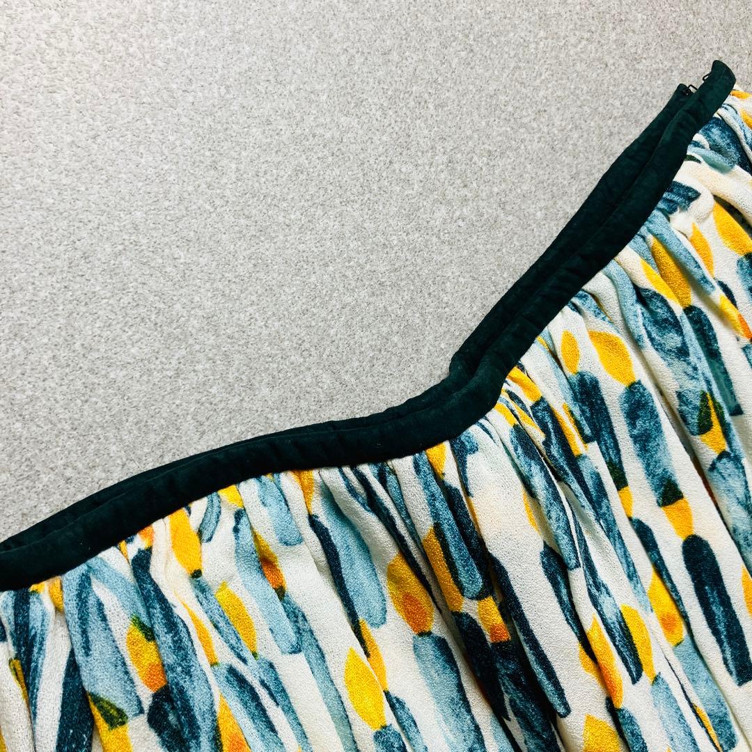 美品✨ 希少 ミナペルホネン candle ギャザー フレア スカート