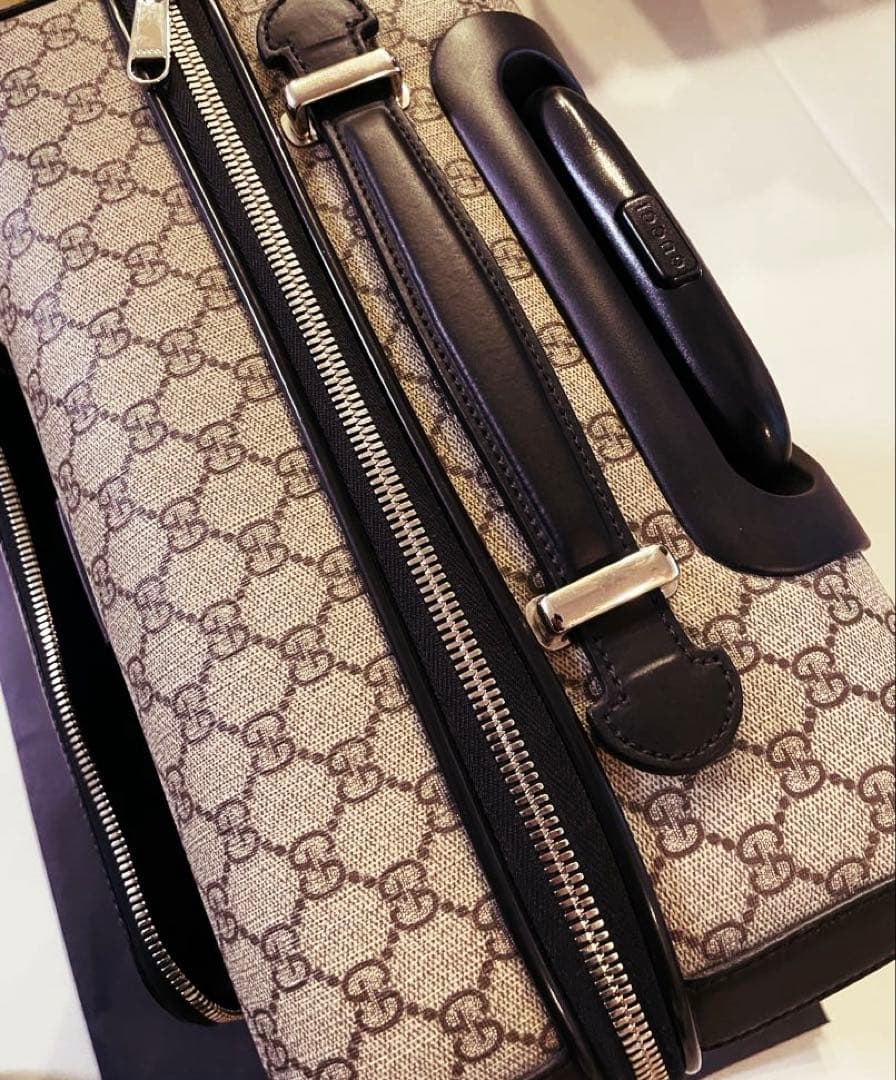 【大幅値下げ！レア希少美品／機内持込】GUCCIグッチGGキャリーキャリーケース