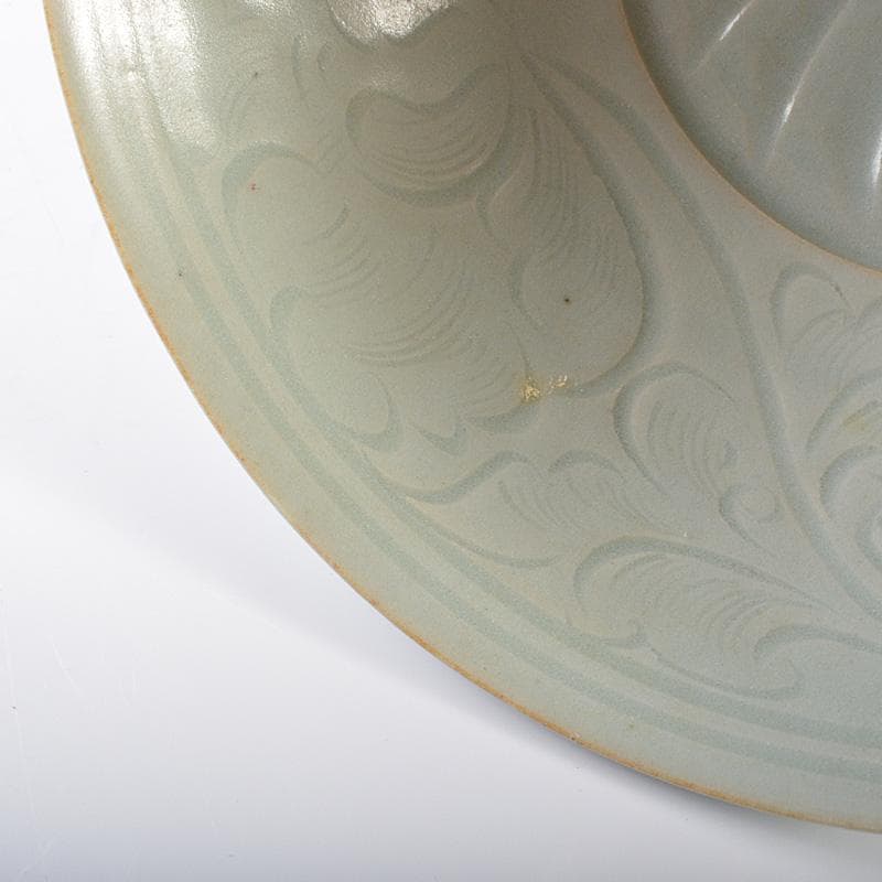 中国　龍泉窯　粉青釉　蓮弁文鉢　茶碗　V　R6280