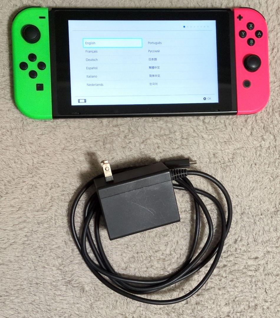 Nintendo Switch スプラトゥーン2モデル 本体と充電器のみ