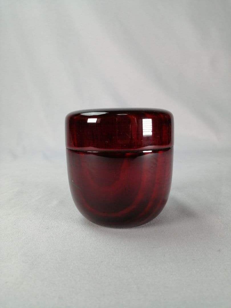 【茶事具】一峰作　即中斎好色絵秋草蒔絵溜大棗　棗298