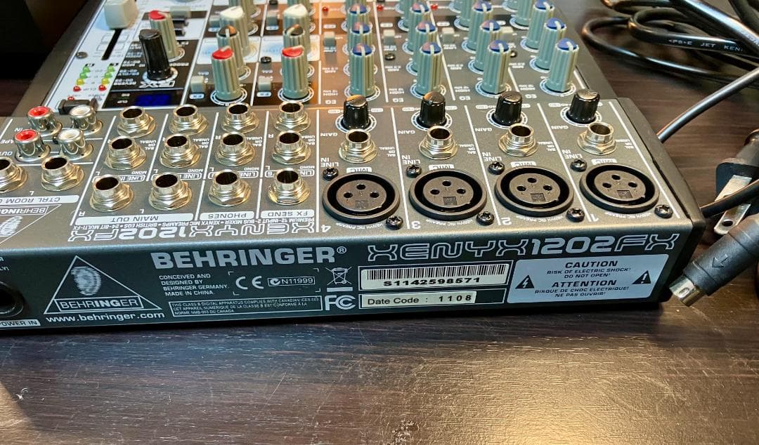 BEHRINGER XENYX 1202FX アナログミキサー 値下げ