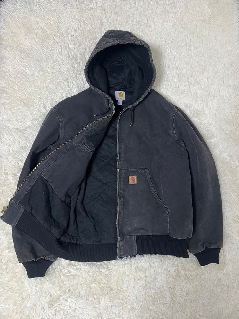 Goodフェード　Lサイズ　カーハート　アクティブジャケット　ブラック