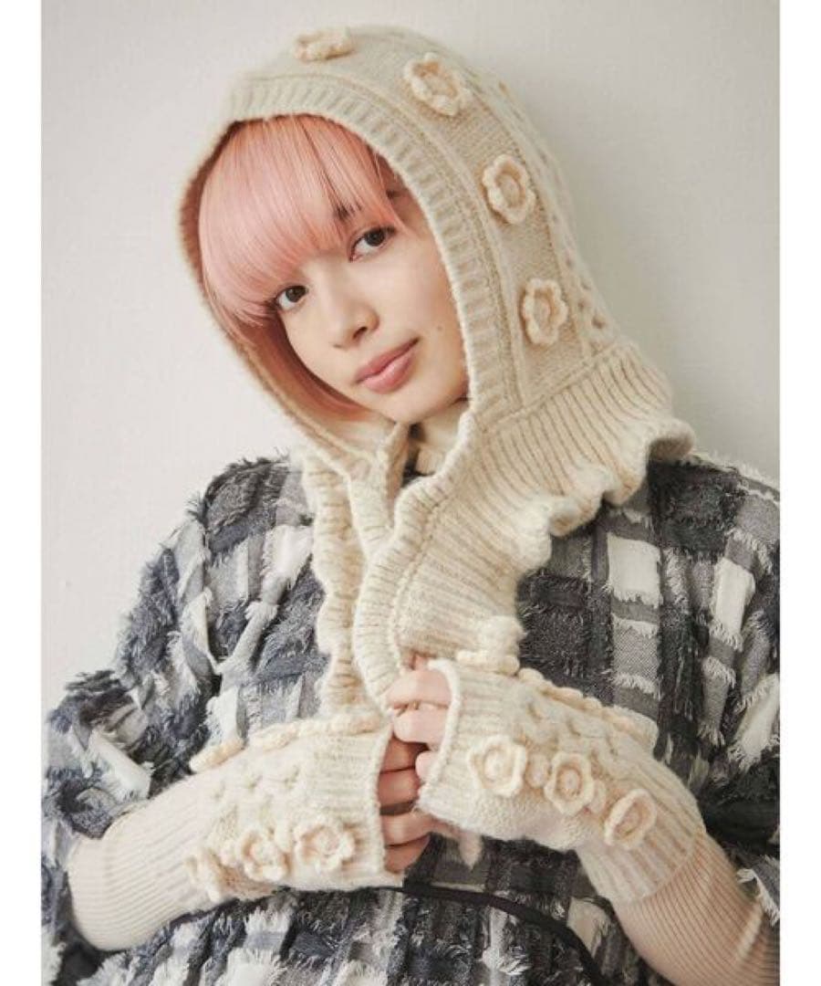 merry jenny おはなニットバラクラバ