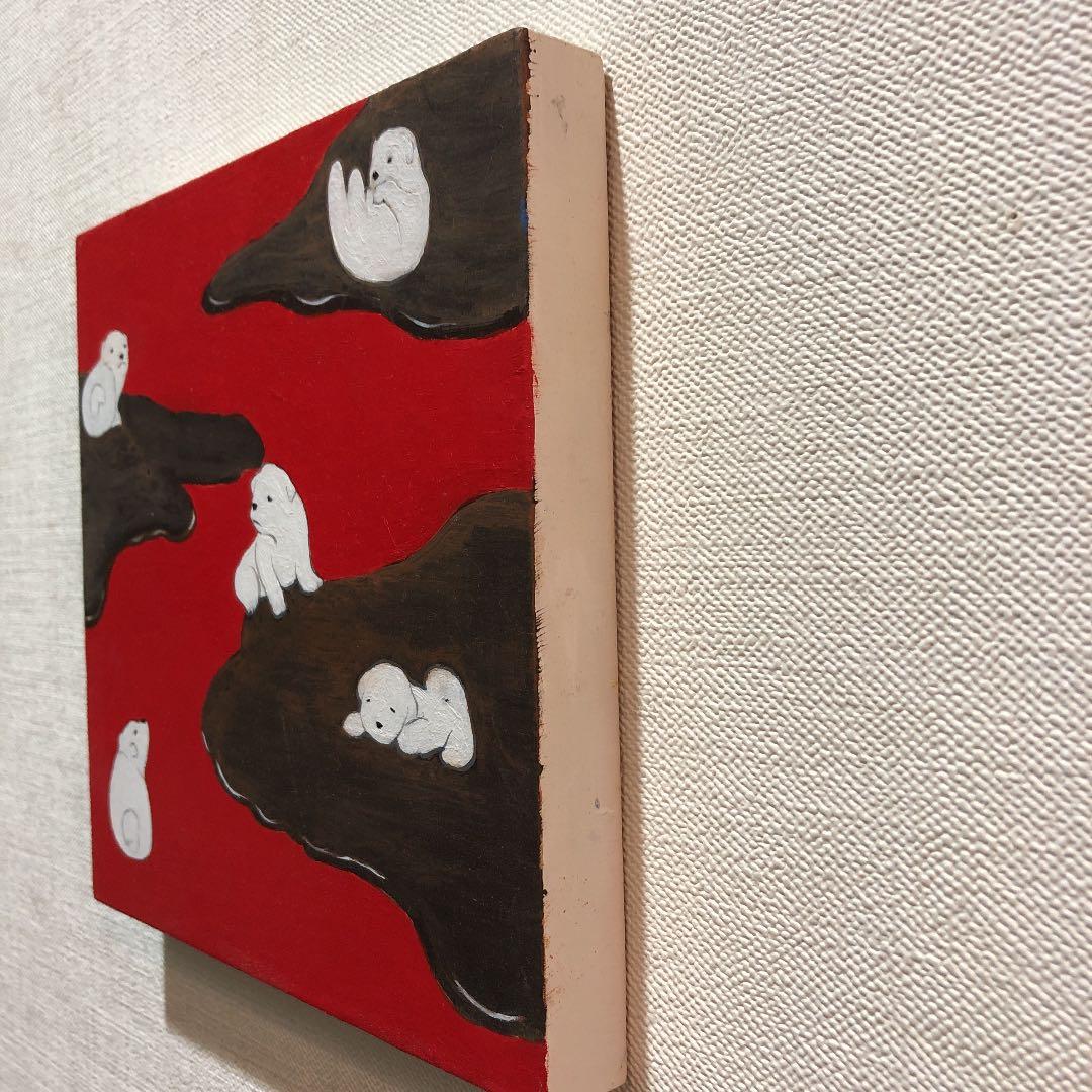 原画　S0 パネル　アクリル画　「チョコレートスライダー」